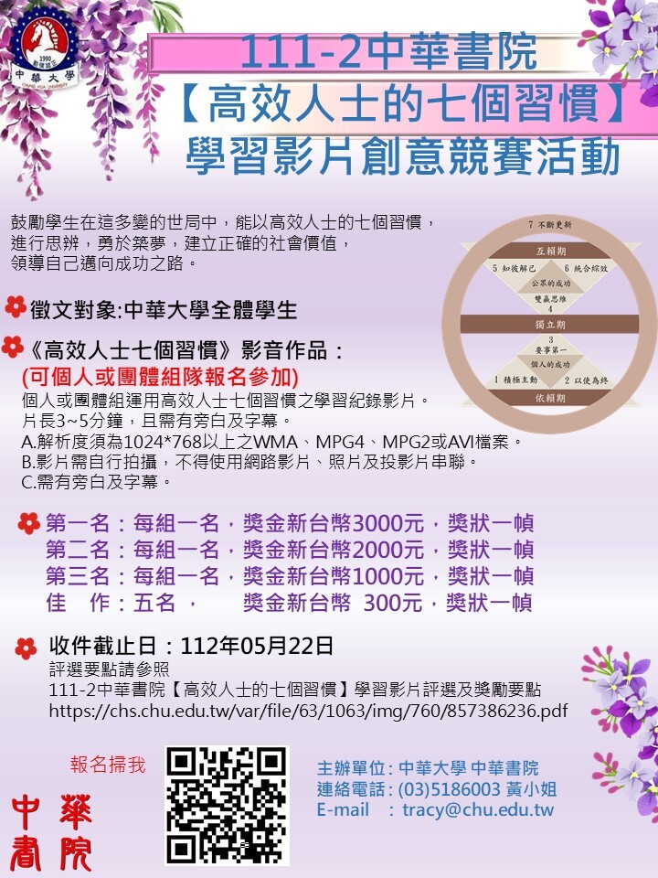中華書院【高效人士的七個習慣】學習影片創競賽